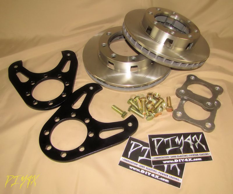 DIY 4x Brakes Dana 70 Disc Conversion Kit with rotors